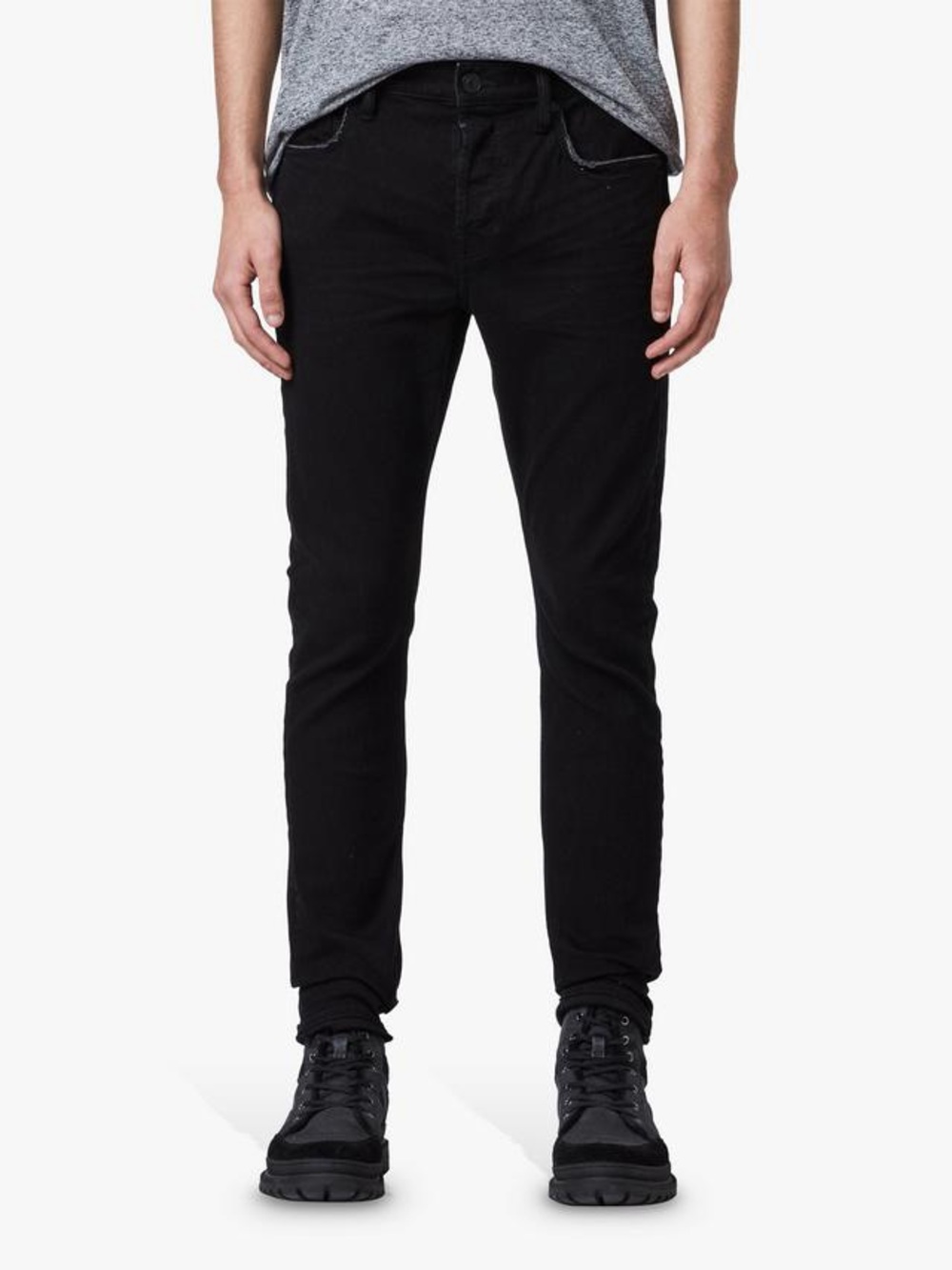 All Saints Cigarette Black Skinny Jeans